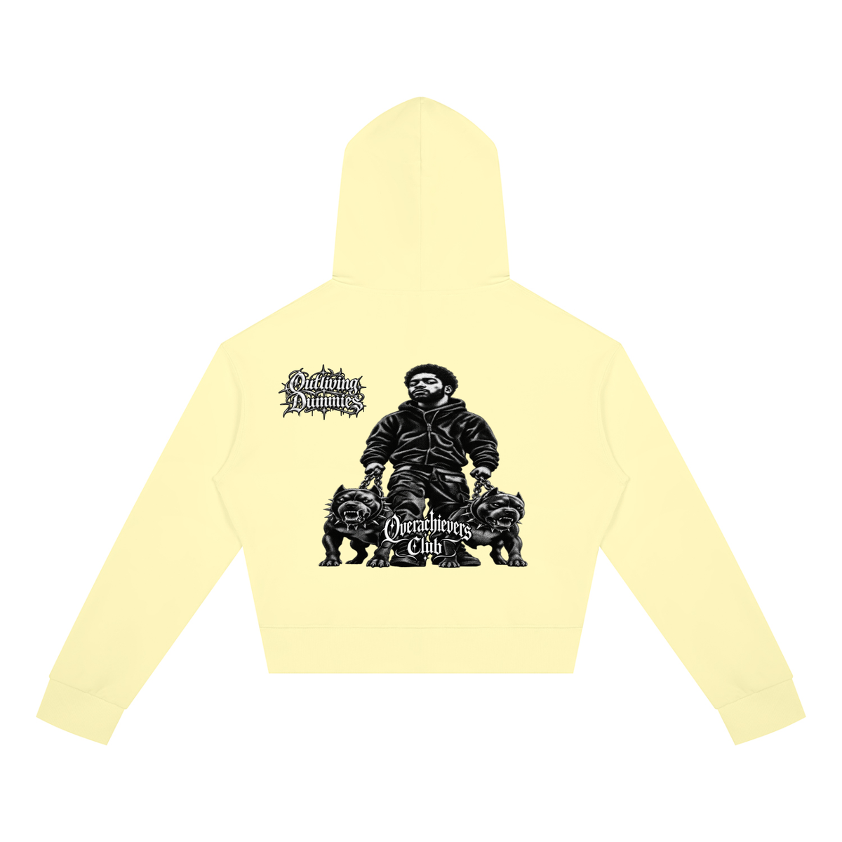 Overachievers Club' Women's Crop Full Zip Hoodie