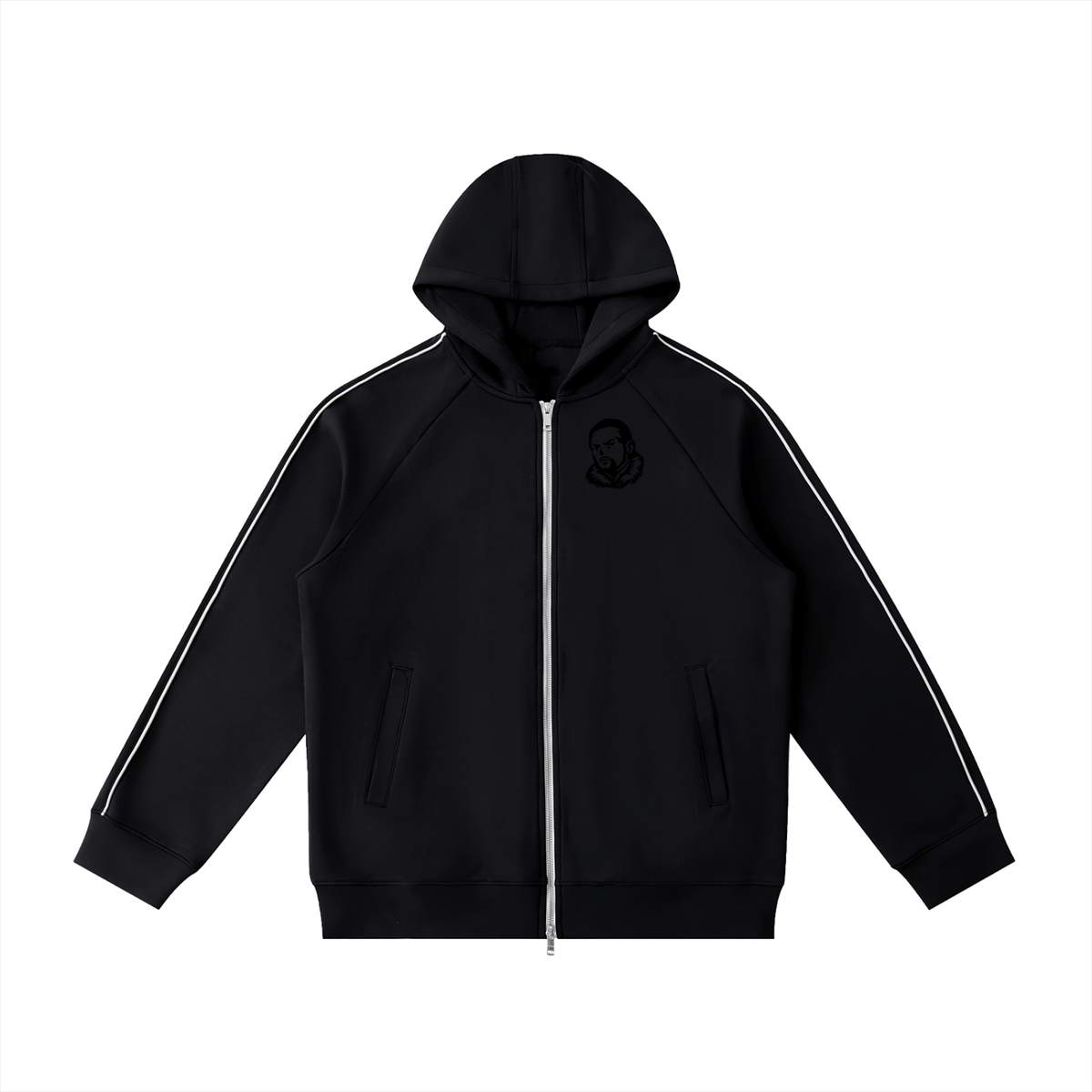 Overachievers Club' High Neck  Zip-Up Hoodie, Sweatpant & Sweatshirt Fit