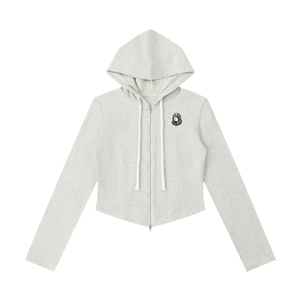 Overachievers Club' Women's Slim Cropped Full Zip Hoodie