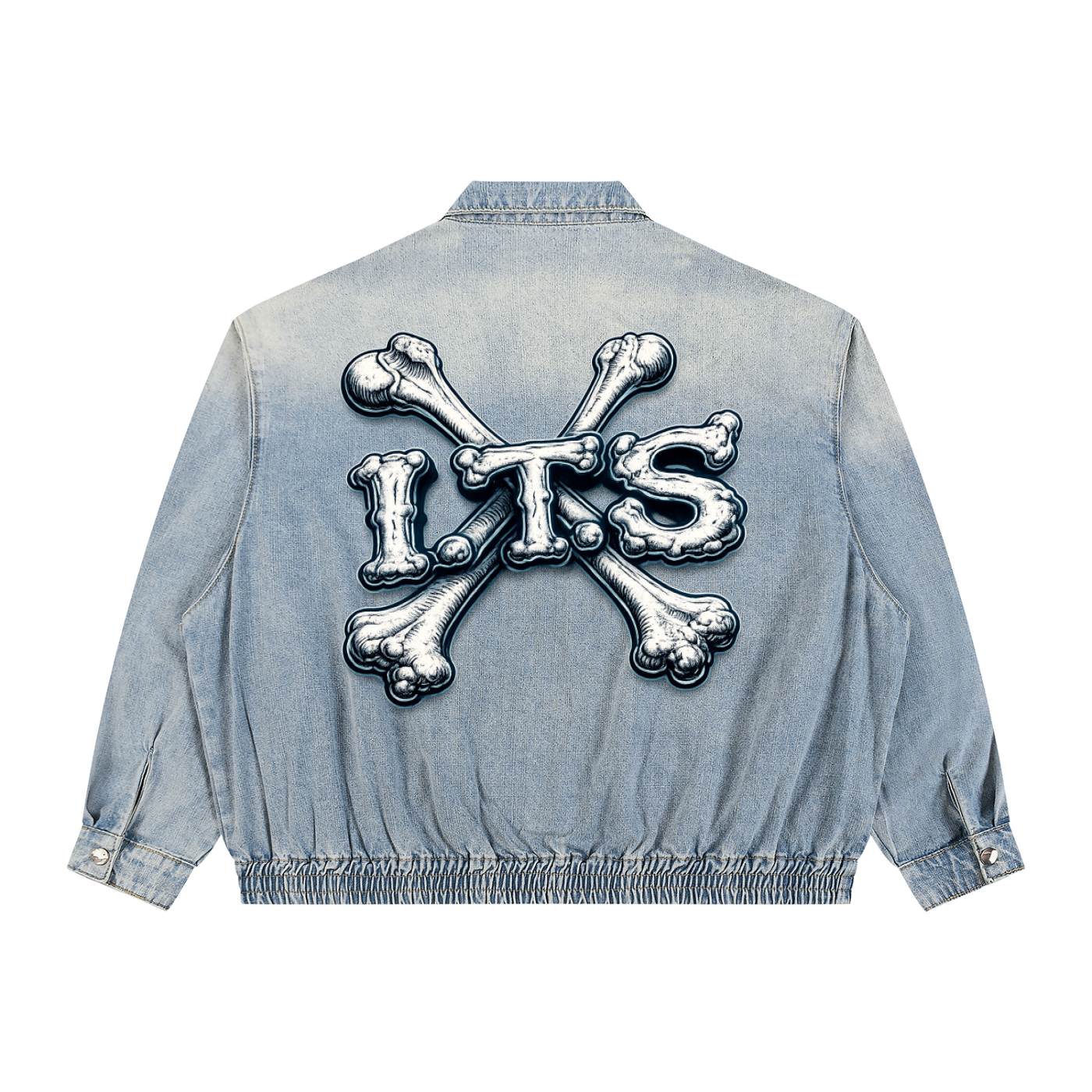 Bones' Vintage Wash Full-Zip Denim Jacket