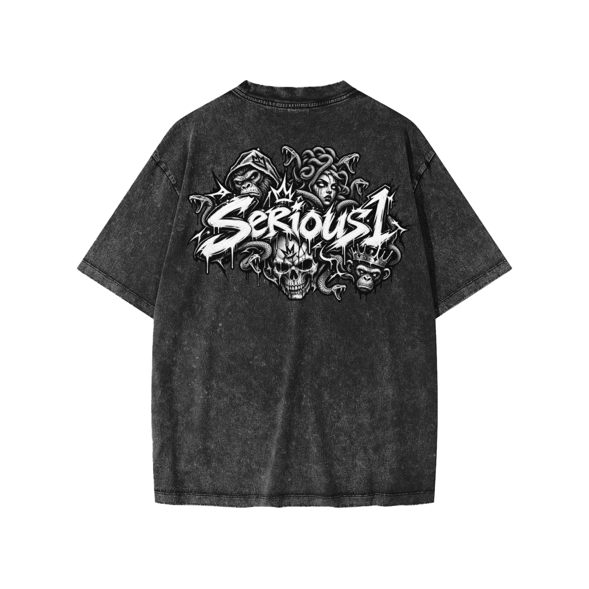 Serious1' Snow Washed Kids' T-Shirt & Shorts Fit
