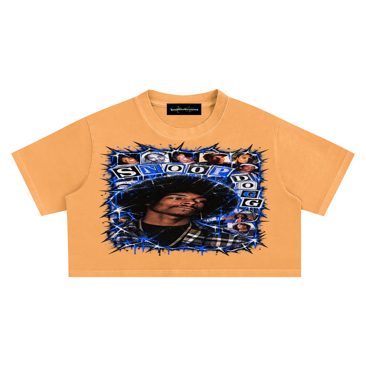 Snoop' Snow Washed Crop Top