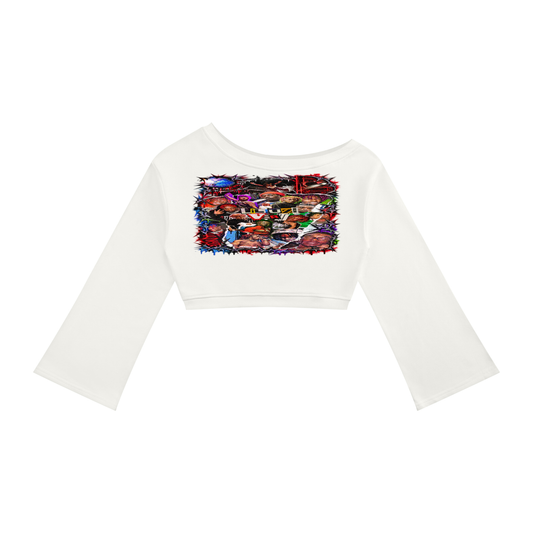 Uzi' Women's Off-Shoulder Sweatshirt