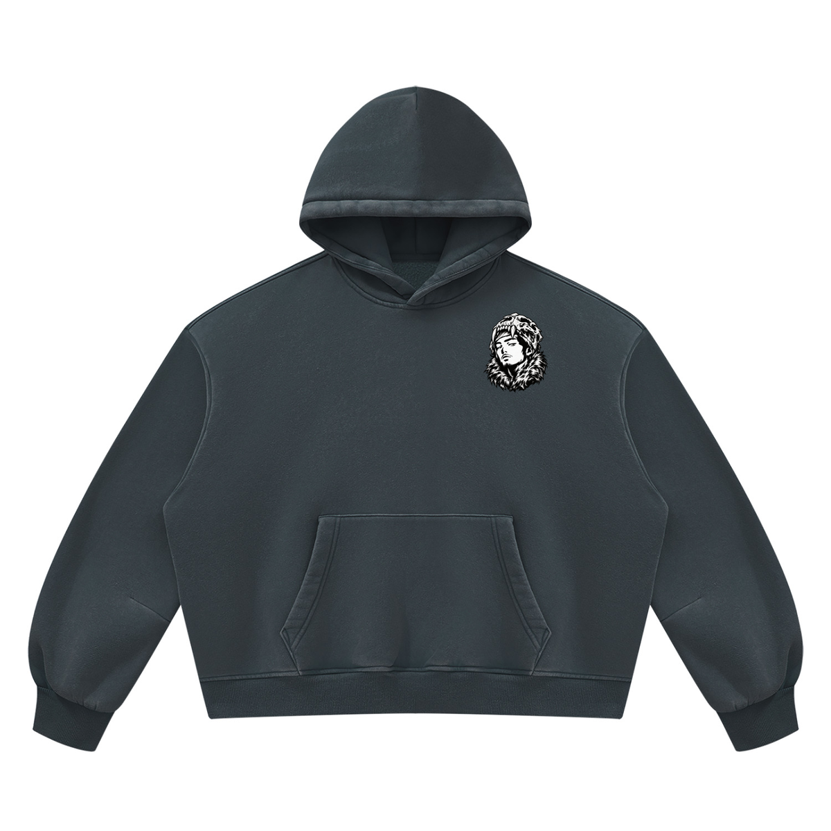 Overachievers Club' Vintage Wash Boxy Fleece Hoodie & Sweatpant