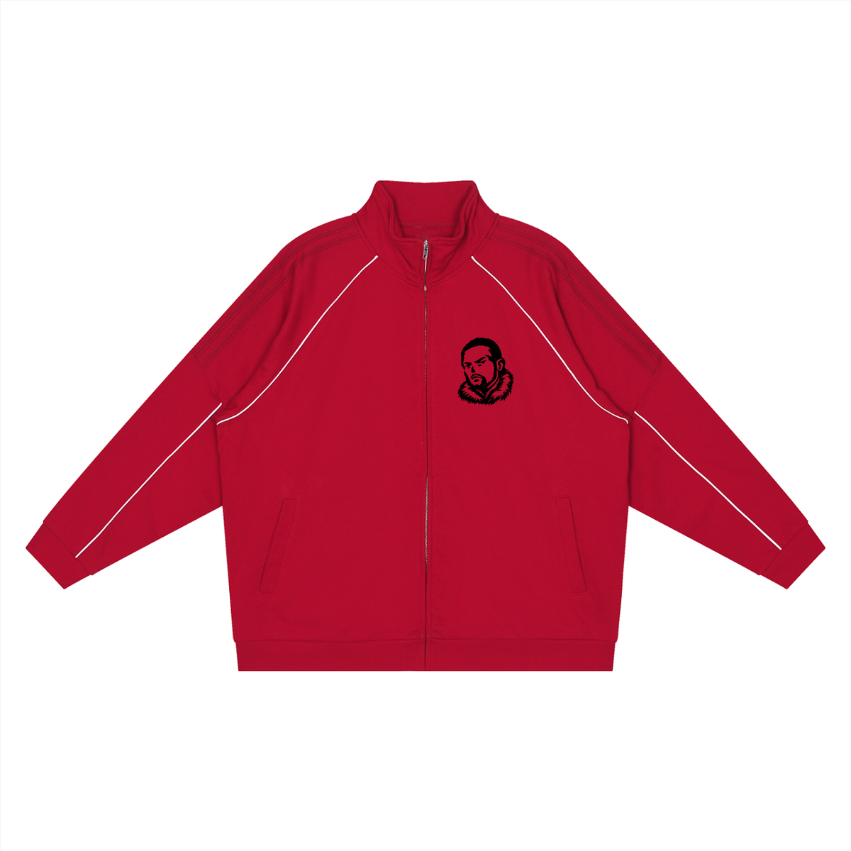 Overachievers Club' Reflection Striped Raglan Jacket & Sweatpants
