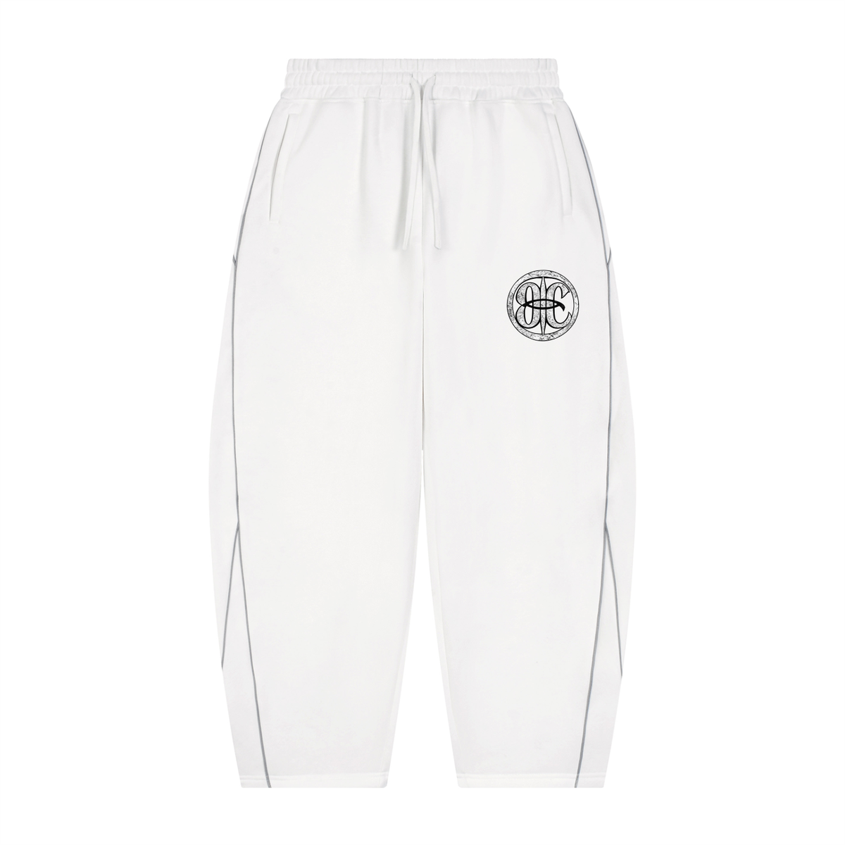 Overachievers Club' Oversized Piping Fleece Hoodie & Sweatpant