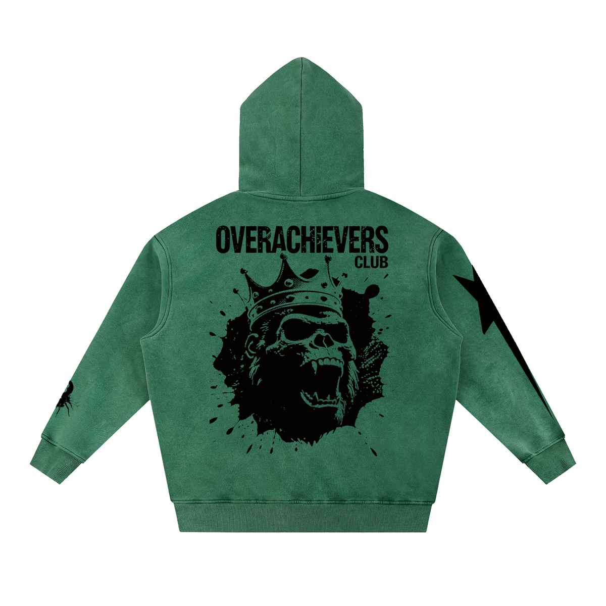Overachievers Club' Snow Wash Fleece Oversize Hoodie