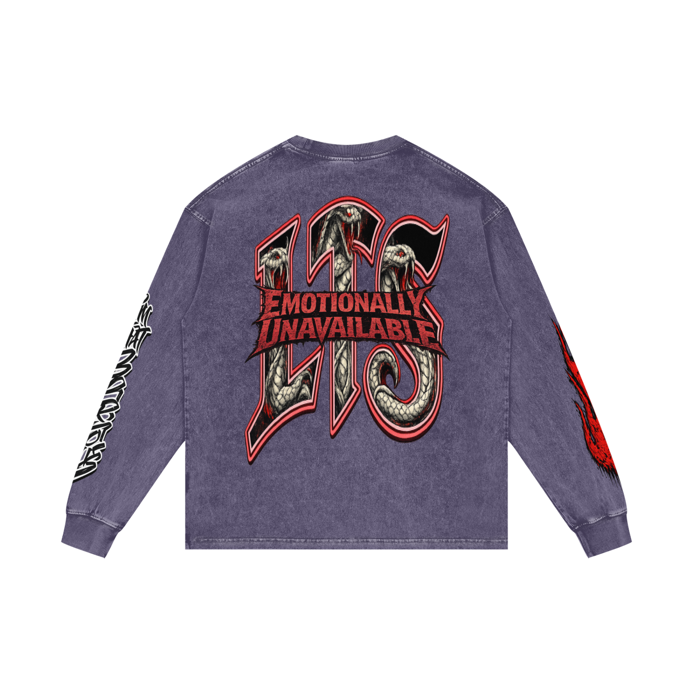 Acid Wash Oversize Long Sleeve T-Shirt