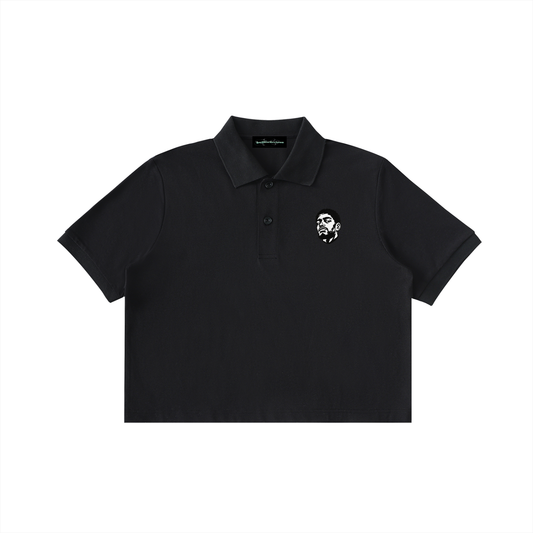 Overachievers Club' Cropped Polo Shirt