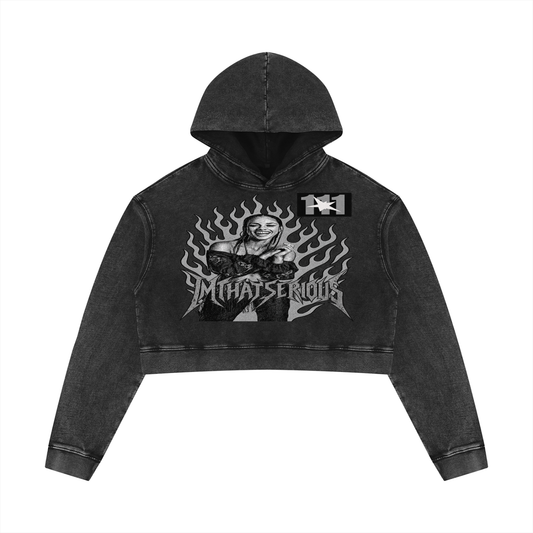 Alicia Keys' Mineral Washed Crop Hoodie & Sweatpant Tracksuit