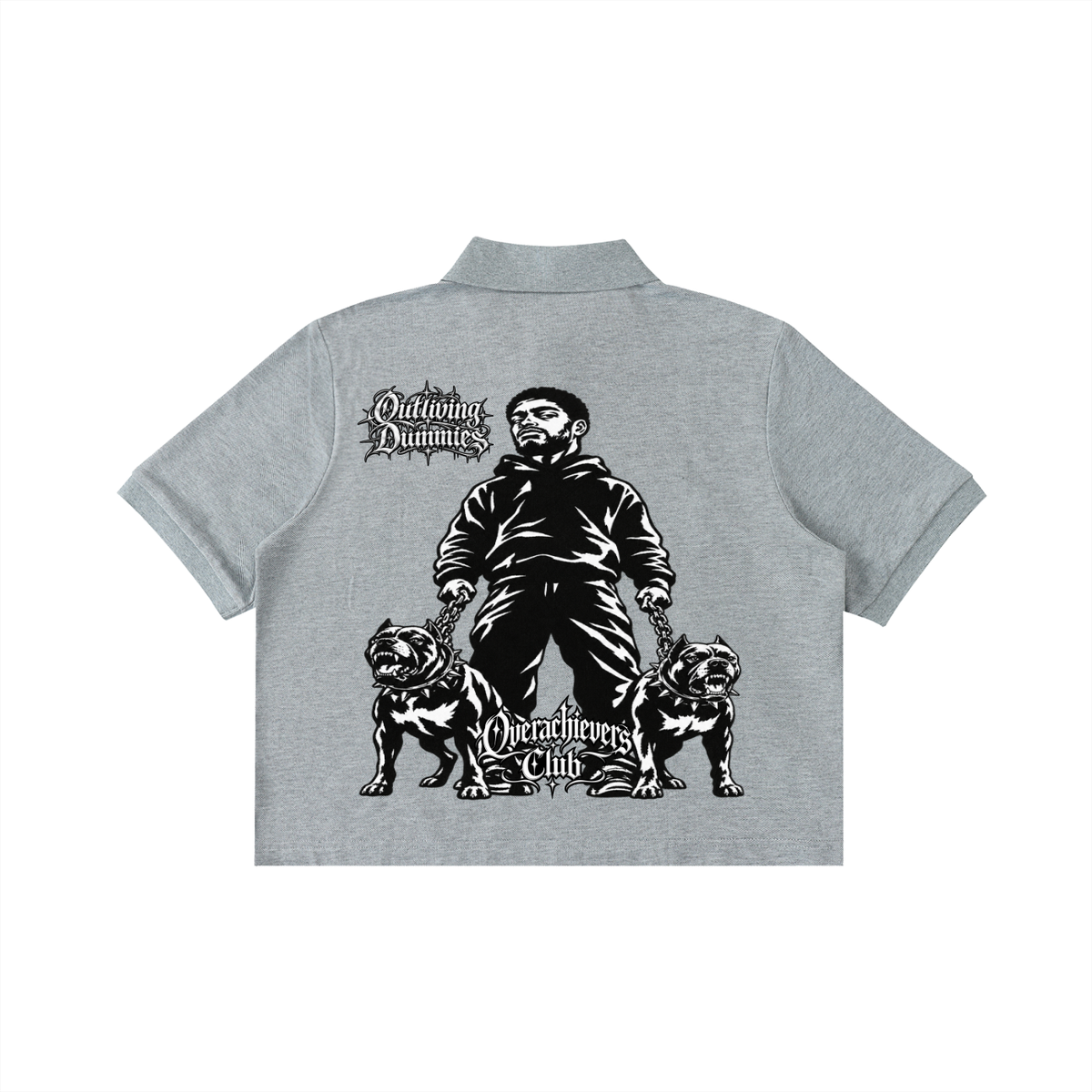 Overachievers Club' Cropped Polo Shirt
