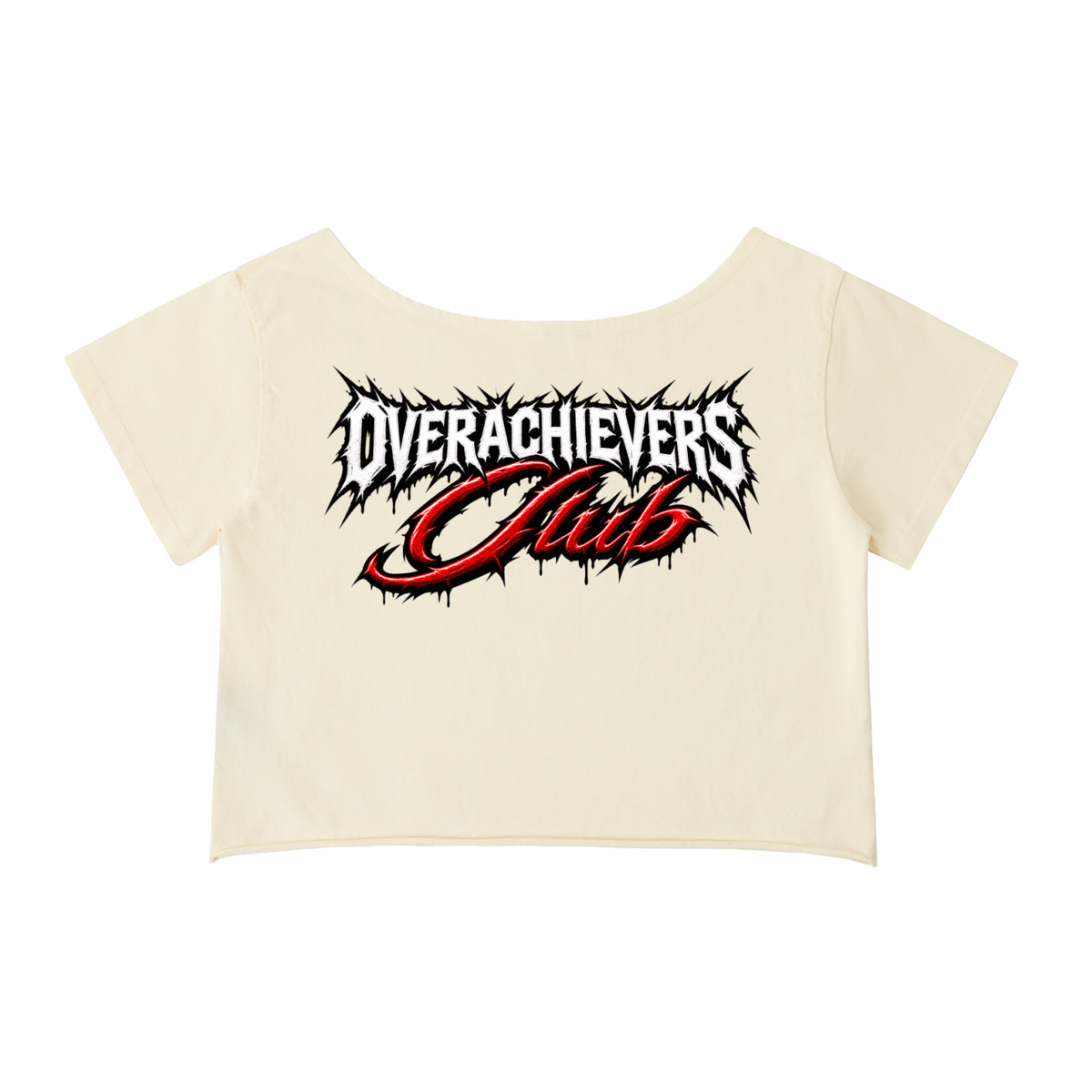 Kanye' Off-Shoulder Rolled Hem T-Shirt