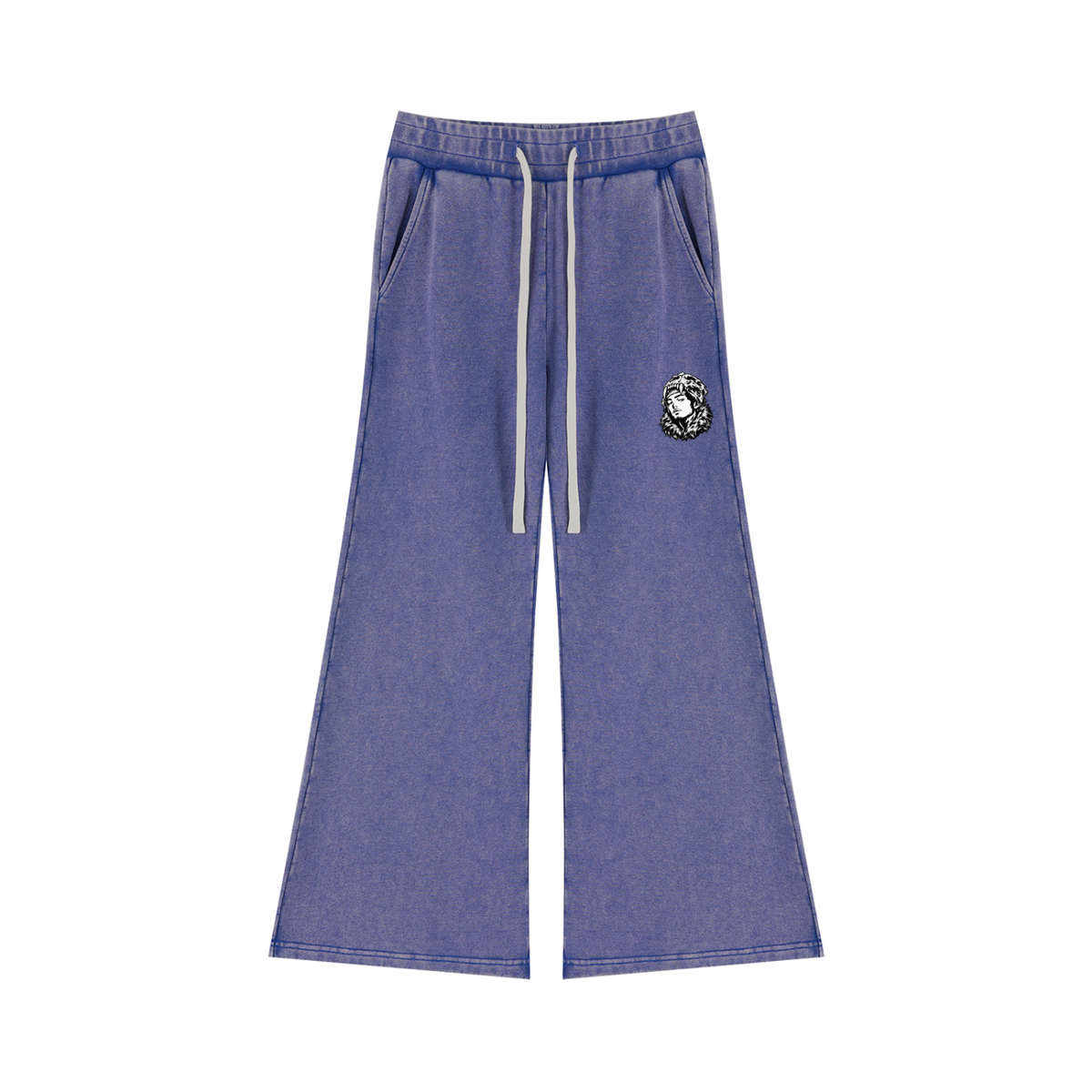 Overachievers Club' Women’s Mineral Washed Crop Hoodie & Flared Leg Pants
