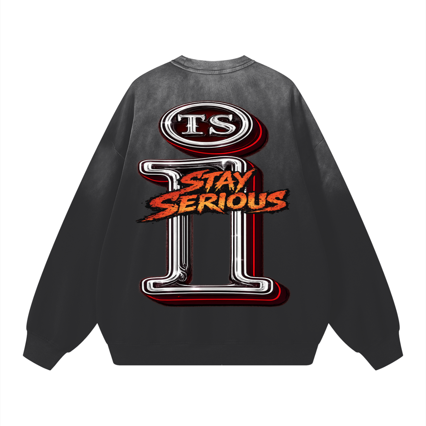 Sunfade Drop-Shoulder Cotton Sweatshirt