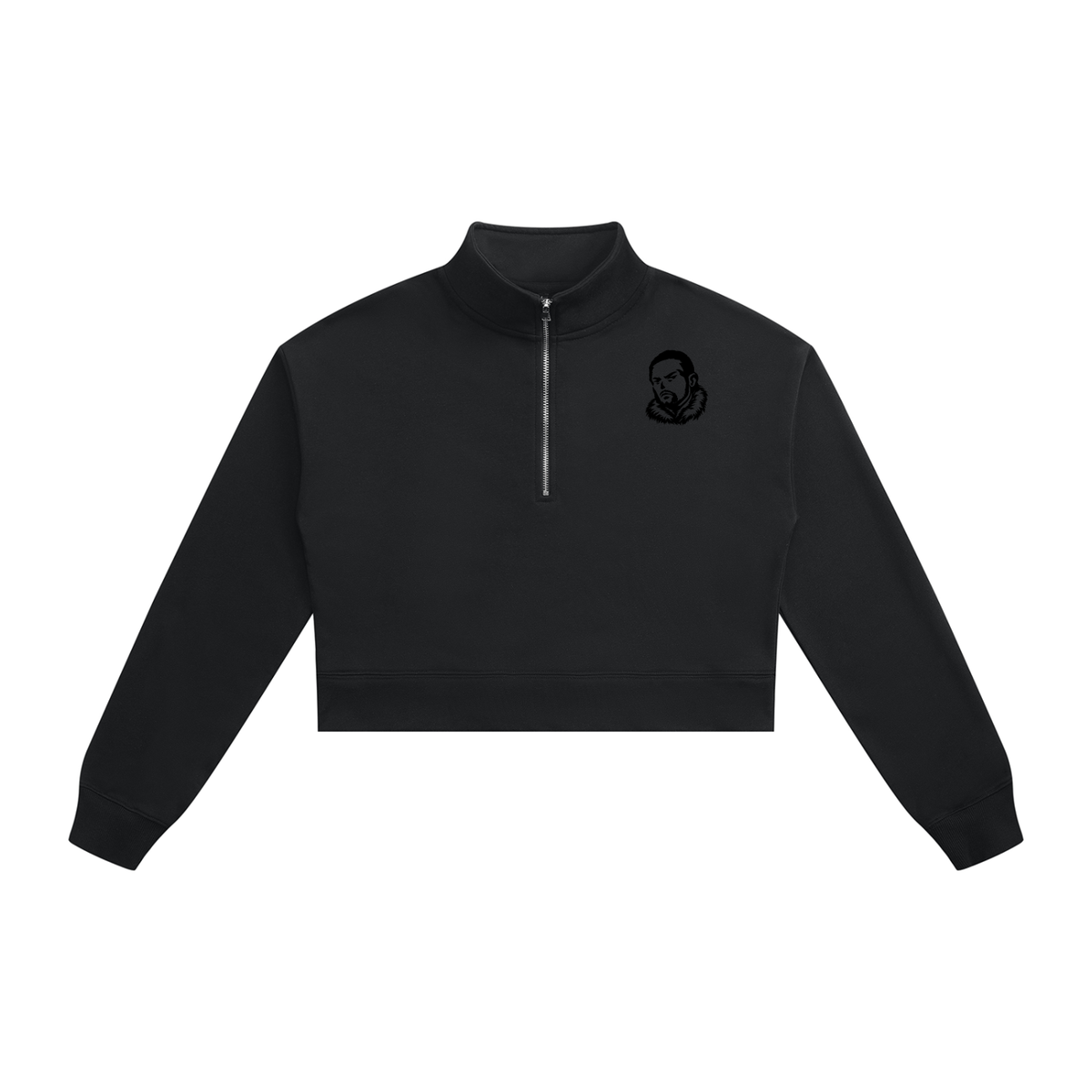 Overachievers Club' Women's Crop Quarter-Zip Sweatshirt