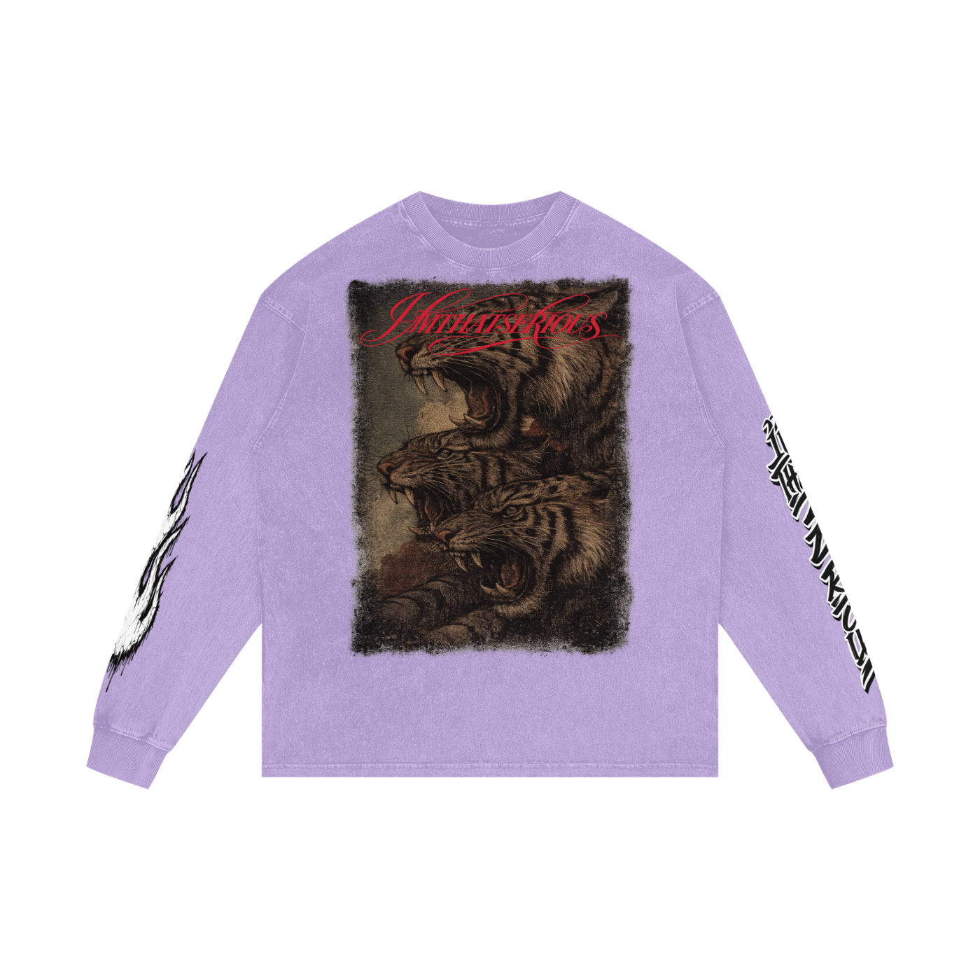 Acid Wash Oversize Long Sleeve T-Shirt