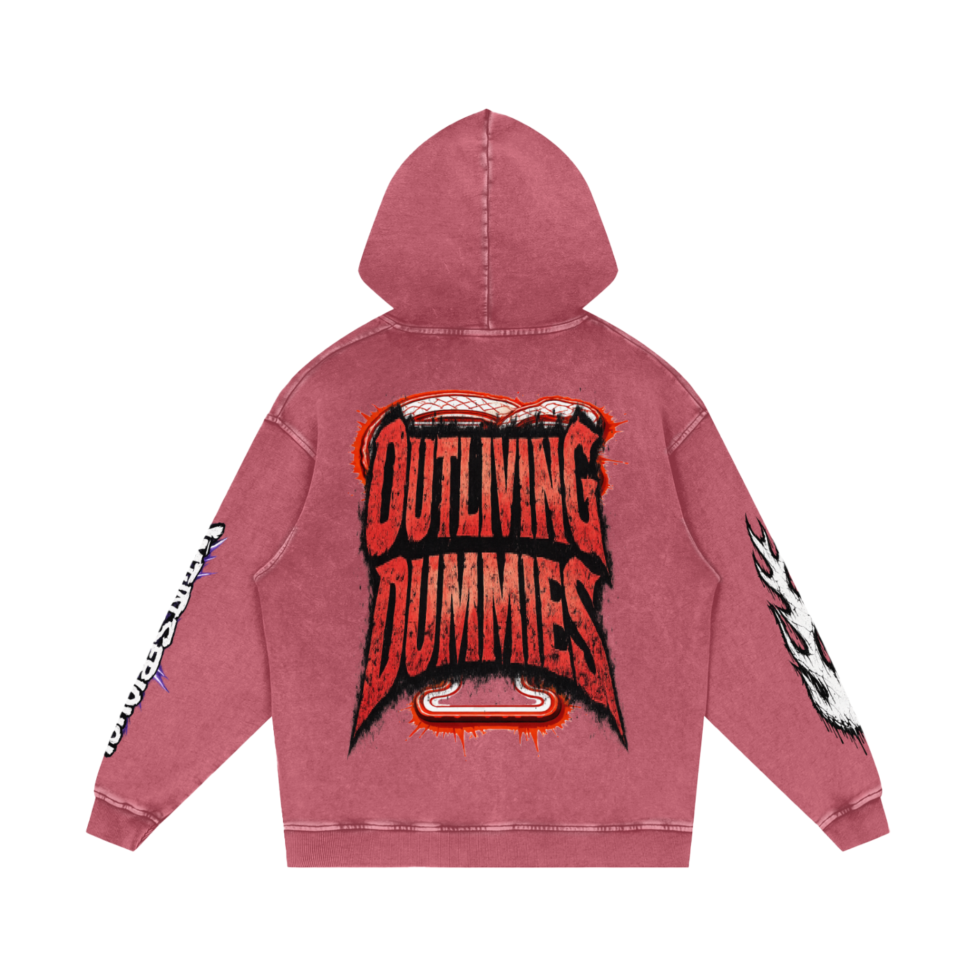 Snow Washed Loose Cotton Hoodie
