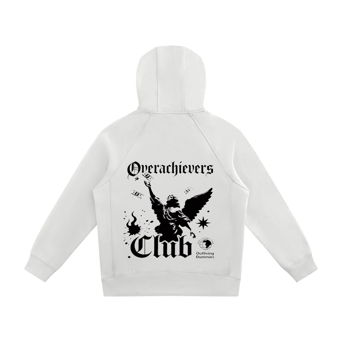 Overachievers Club' Raglan Full Zip Hoodie
