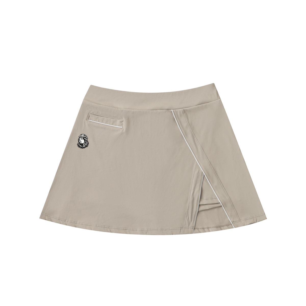 Overachievers Club' V-Neck Lapel Crop Top & Skirt