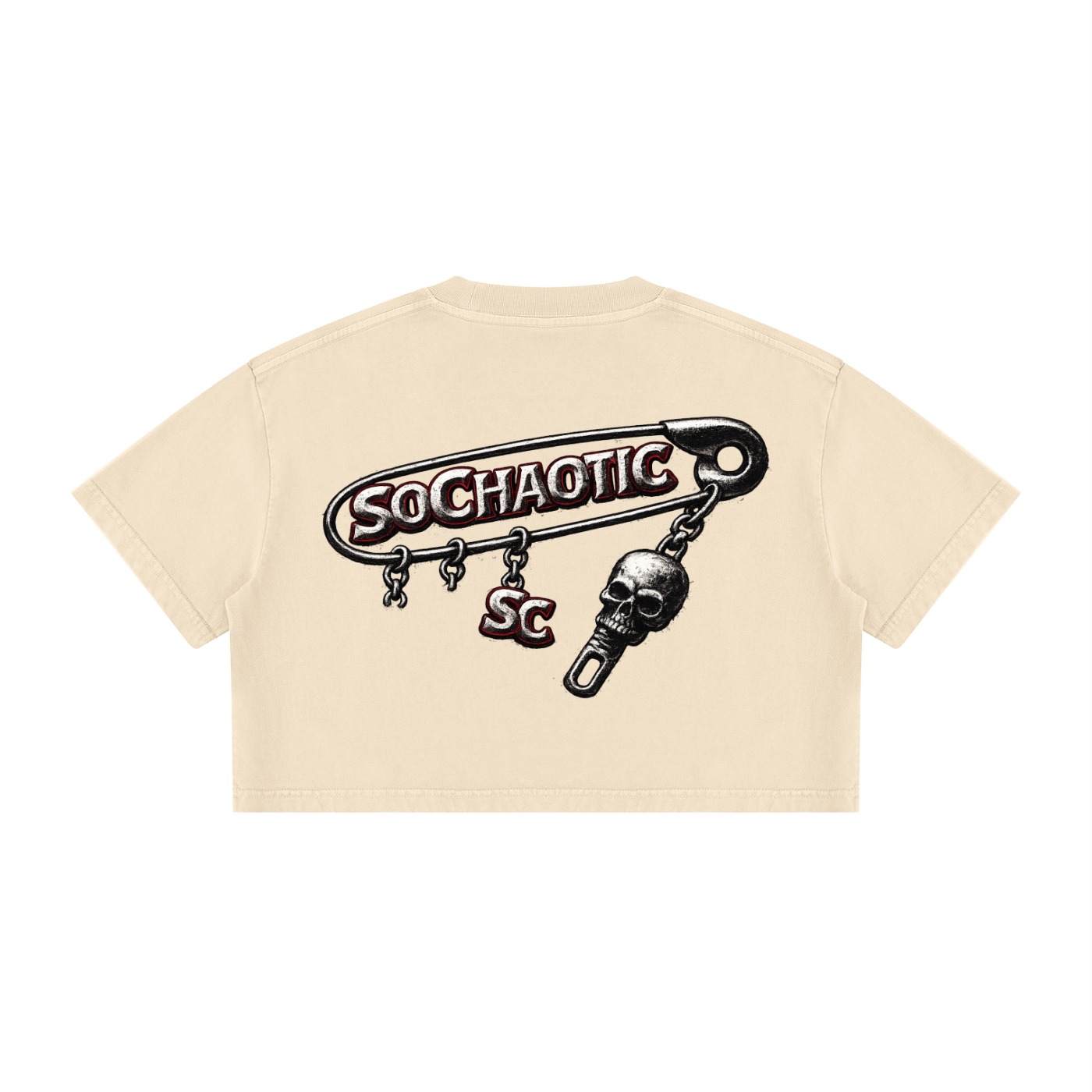 SoChaotic,Women,Crop,Tshirt,EvilScientist