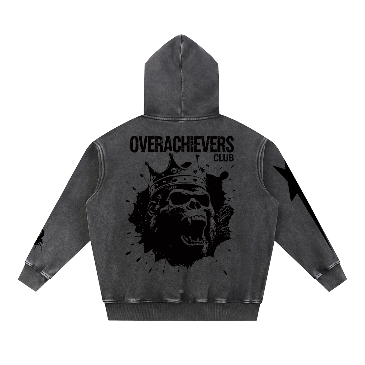 Overachievers Club' Snow Wash Fleece Oversize Hoodie