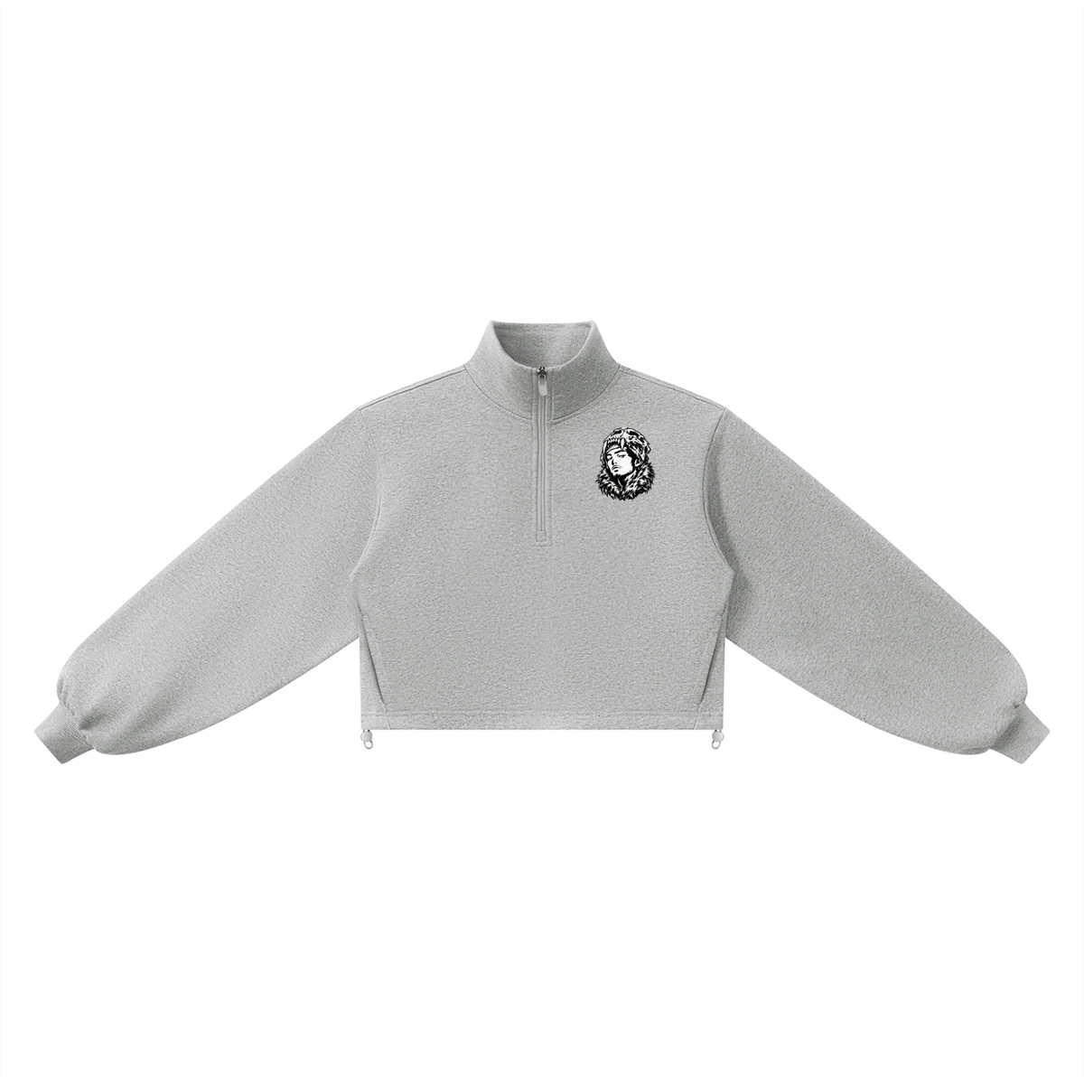 Overachievers Club' Women’s Mock-Neck Quarter-Zip Sweatshirt & Shorts