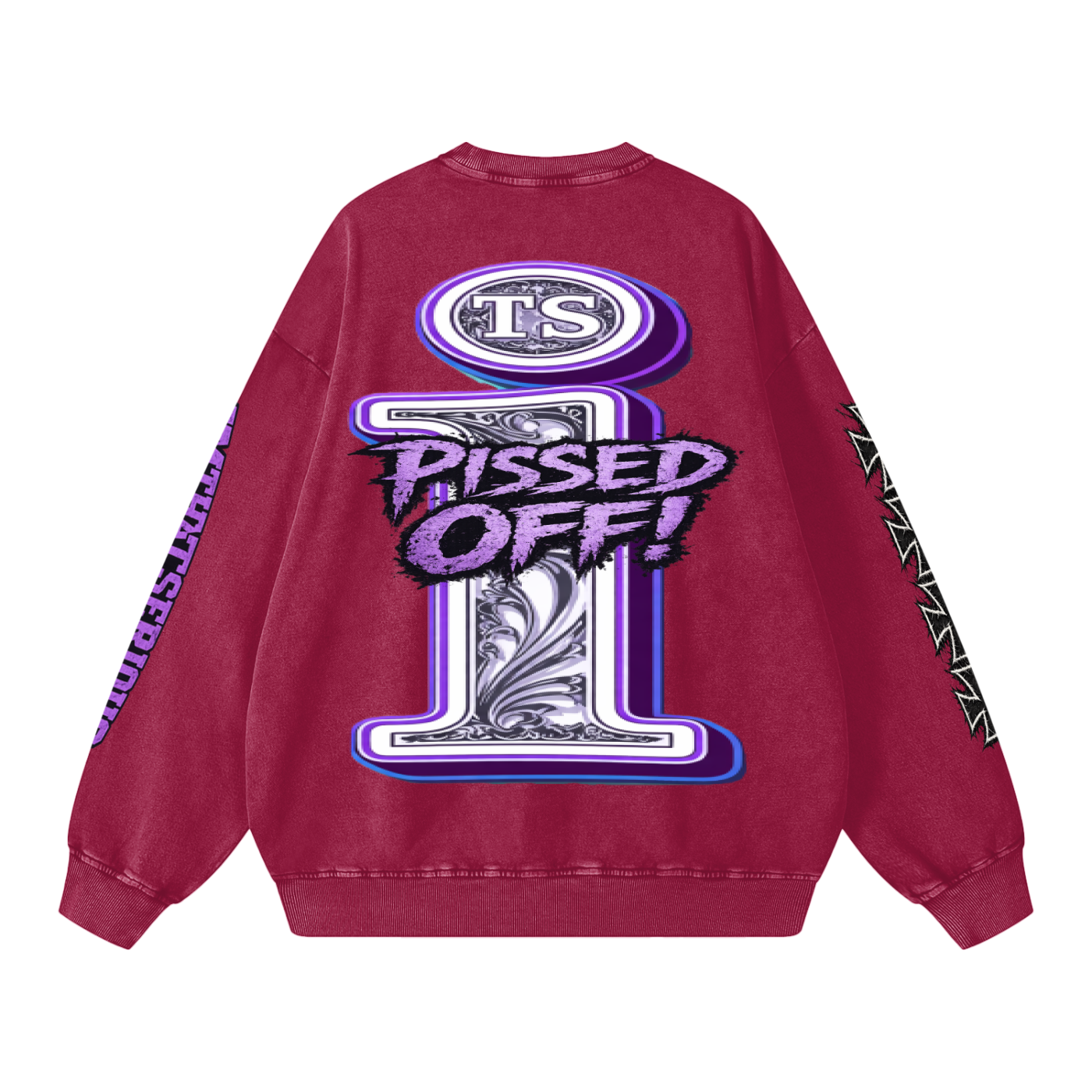 Snow Washed Oversized Sweatshirt