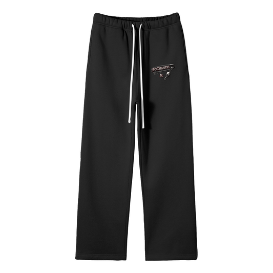 SoChaotic’ Solid Color Fleece Straight Leg Pants