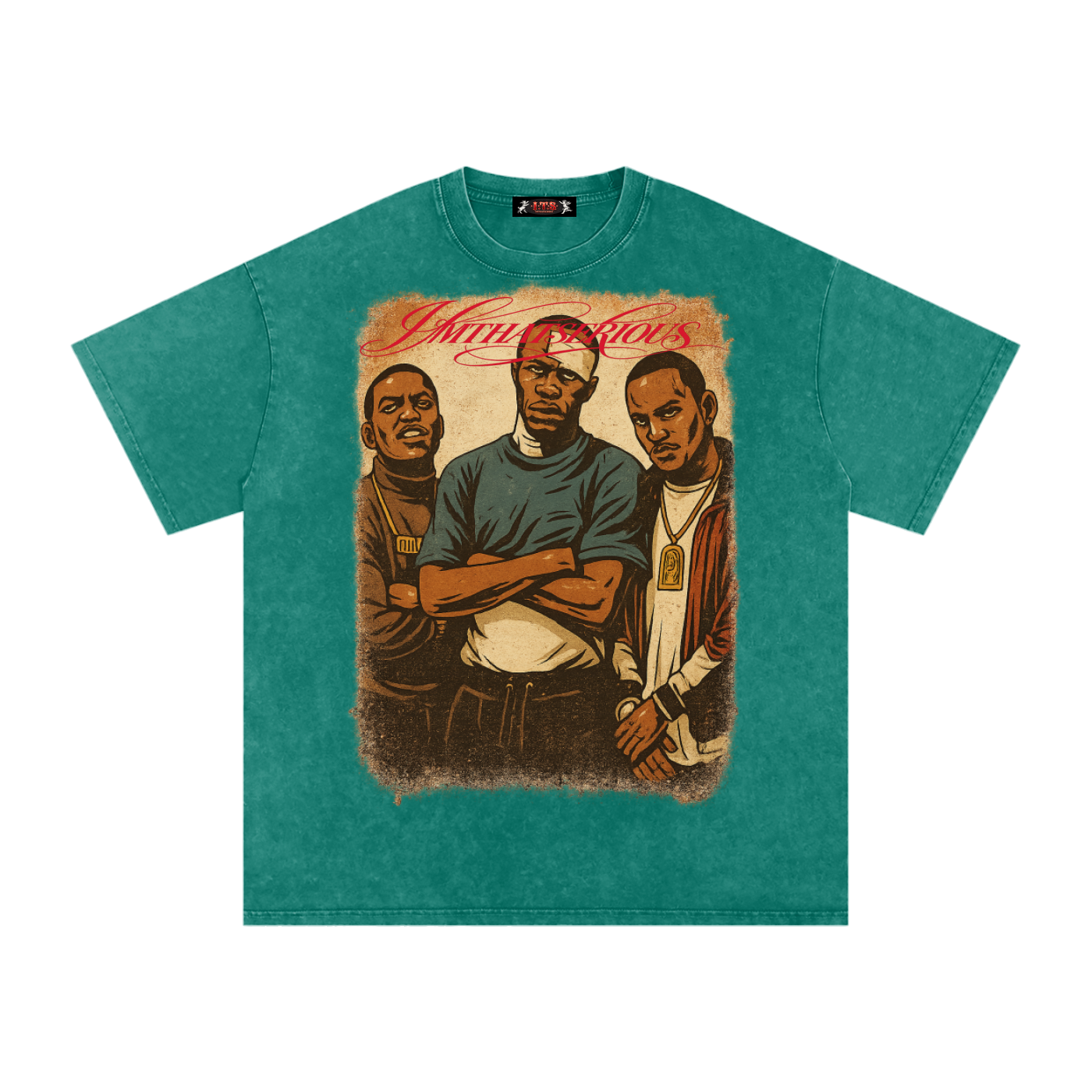 Snow Washed Oversized Cotton T-Shirt