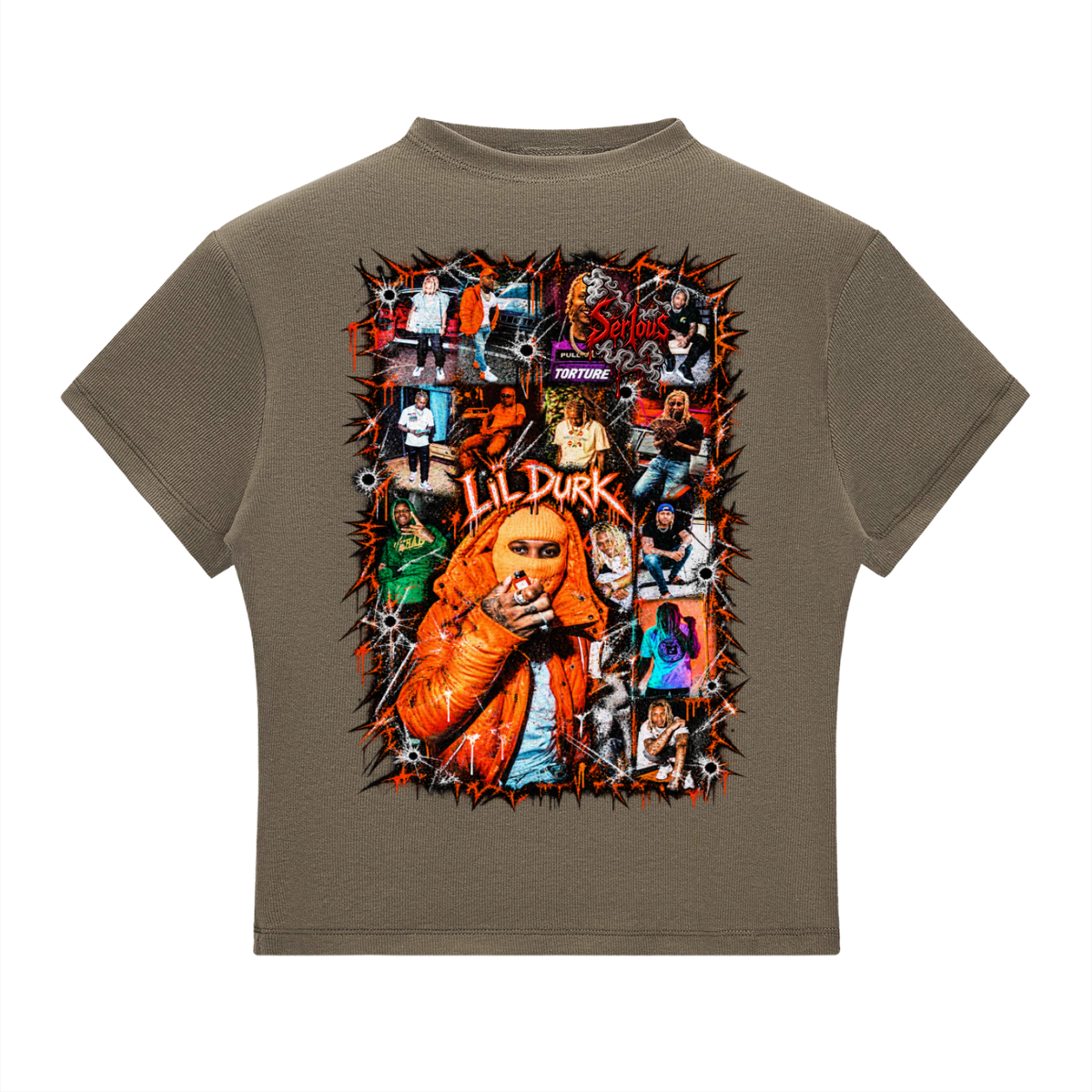 Durk' Slim Fit Mock Neck T-Shirt