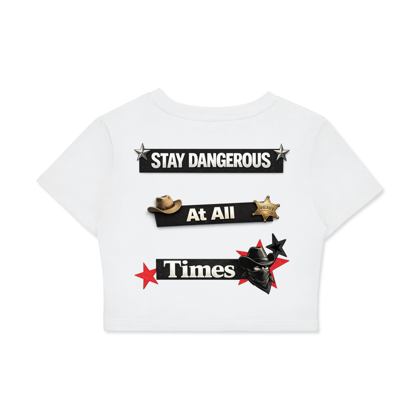 Fitted Crop Cotton T-Shirt