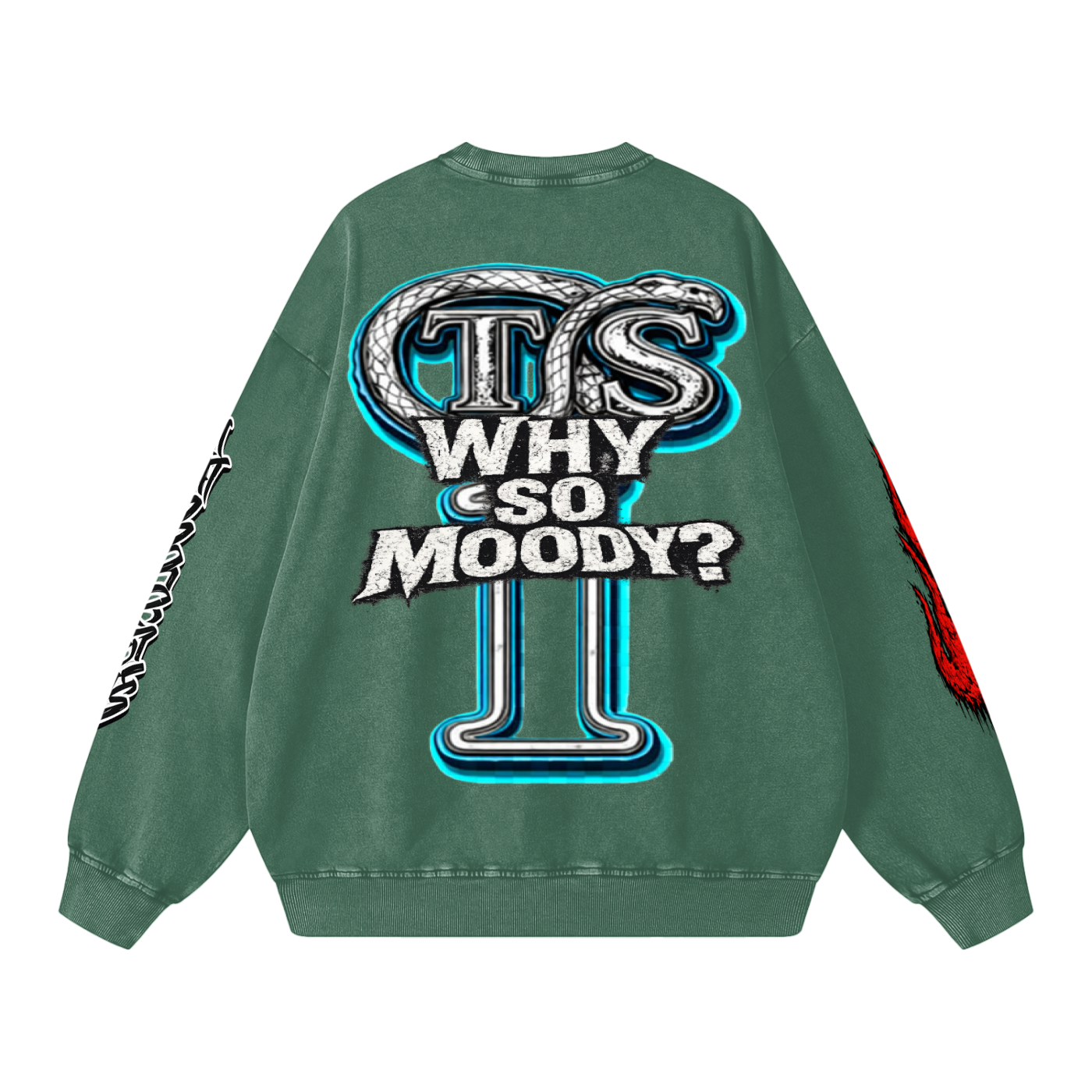 Snow Washed Oversized Sweatshirt
