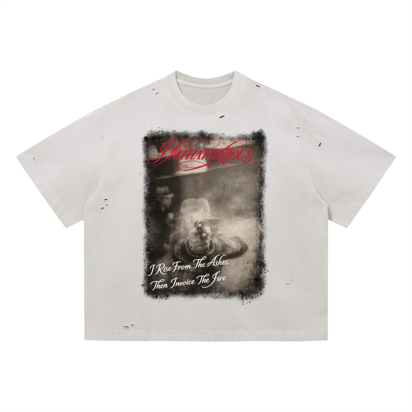 Vintage Washed Distressed Boxy Oversized T-Shirt