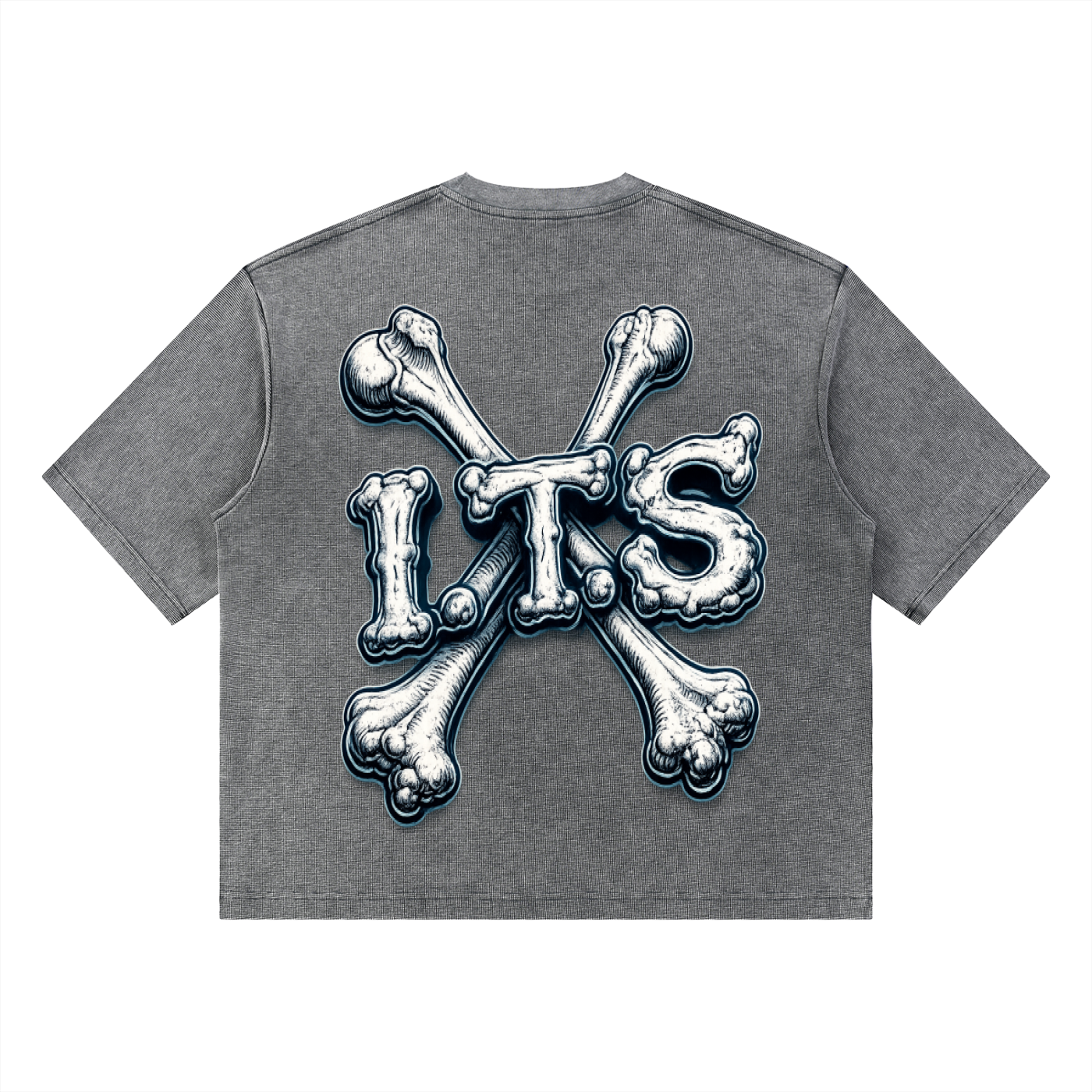 Unisex Mineral Wash Waffle Boxy T-Shirt