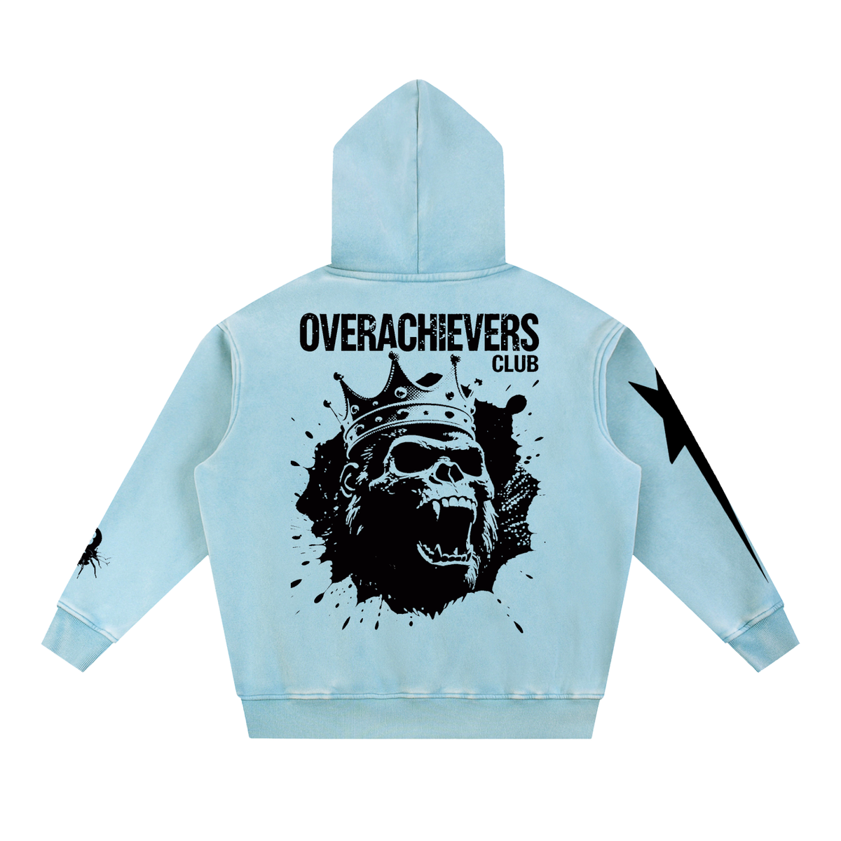 Overachievers Club' Snow Wash Fleece Oversize Hoodie