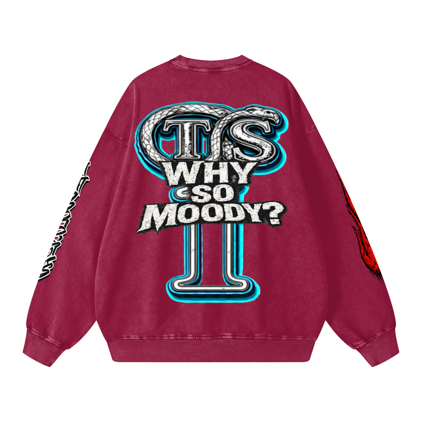 Snow Washed Oversized Sweatshirt