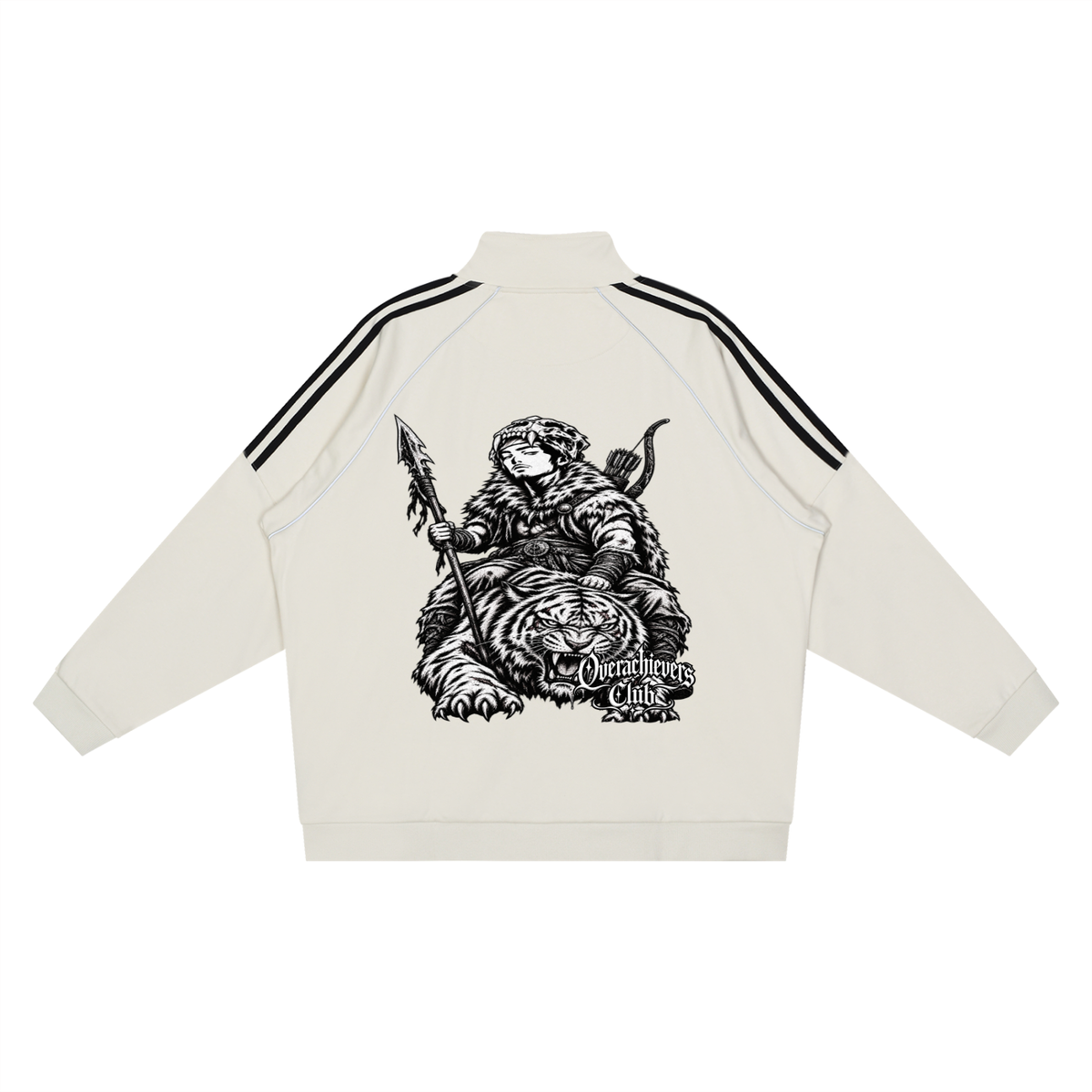 Overachievers Club' Reflection Striped Raglan Jacket & Sweatpants