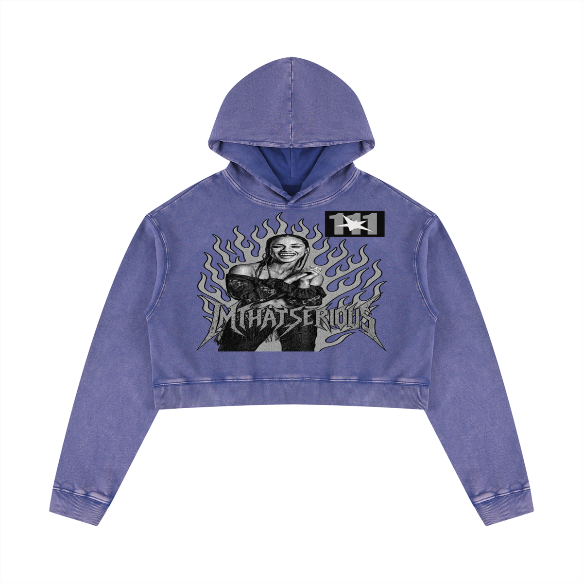 Alicia Keys' Mineral Washed Crop Hoodie & Sweatpant Tracksuit