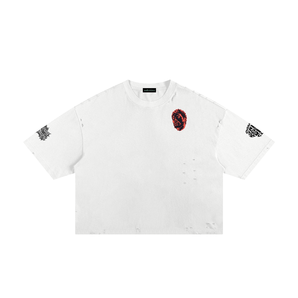 Overachievers Club' Frayed Boxy Tee