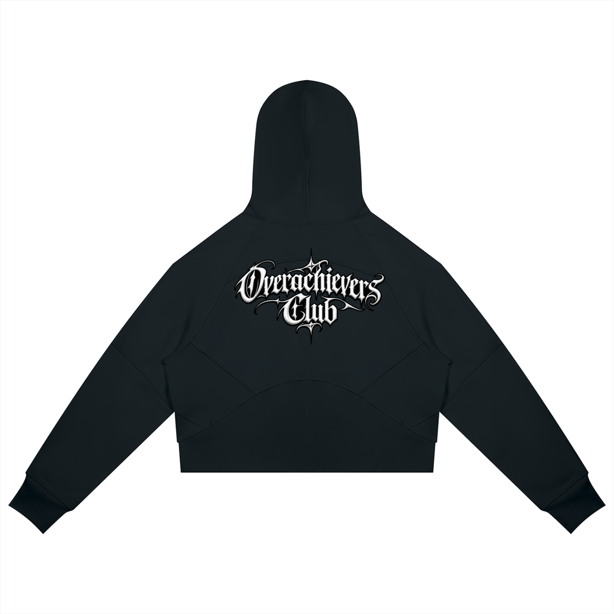 Overachievers Club' Cropped Zip-Through Hoodie & Sweatpants