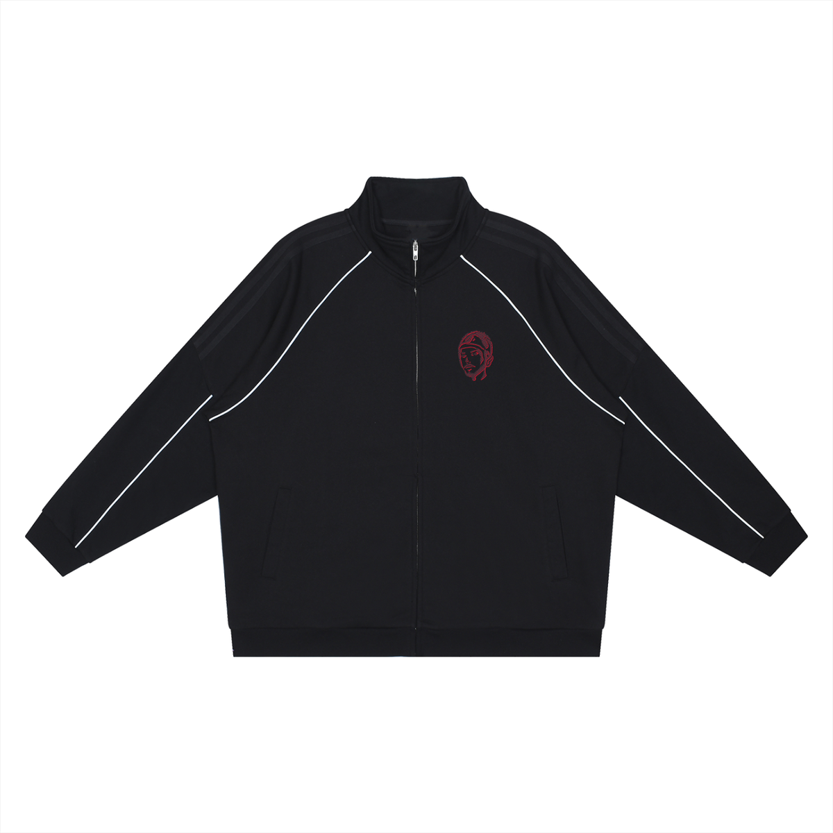 Overachievers Club' Reflection Striped Raglan Sleeve Jacket & Sweatpant