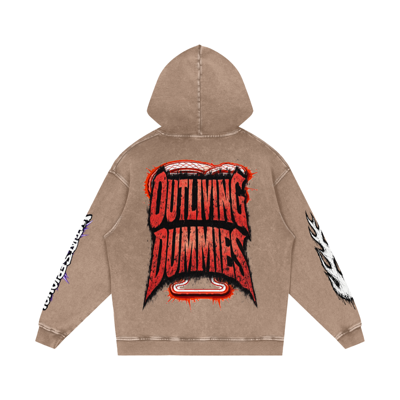 Snow Washed Loose Cotton Hoodie