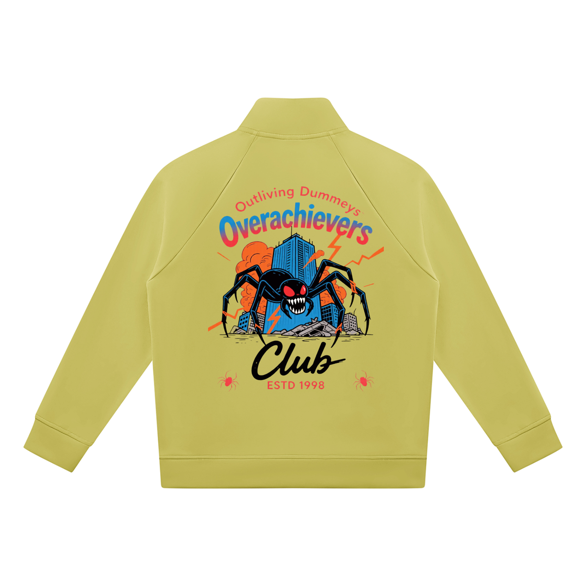 Overachievers Club' Stand Collar Jacket