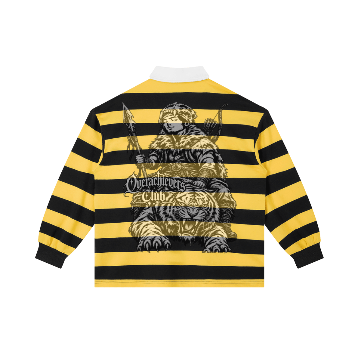 Overachievers Club' Color Block Stripe Polo Shirt - ImThatSerious
