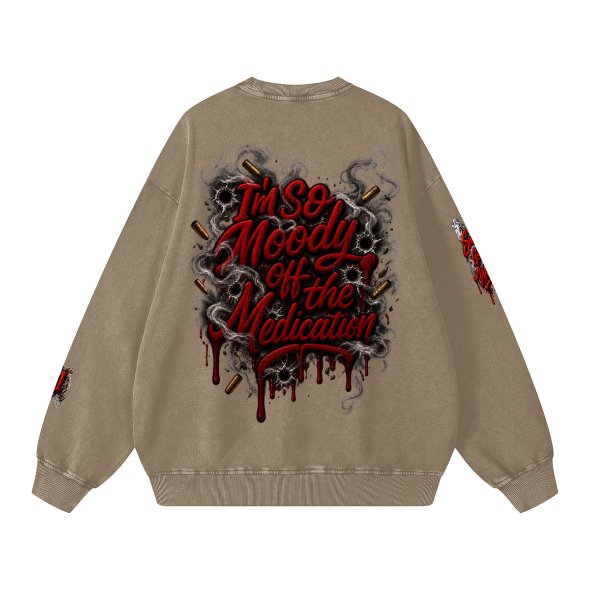 Durk' Snow Washed Oversized Sweatshirt
