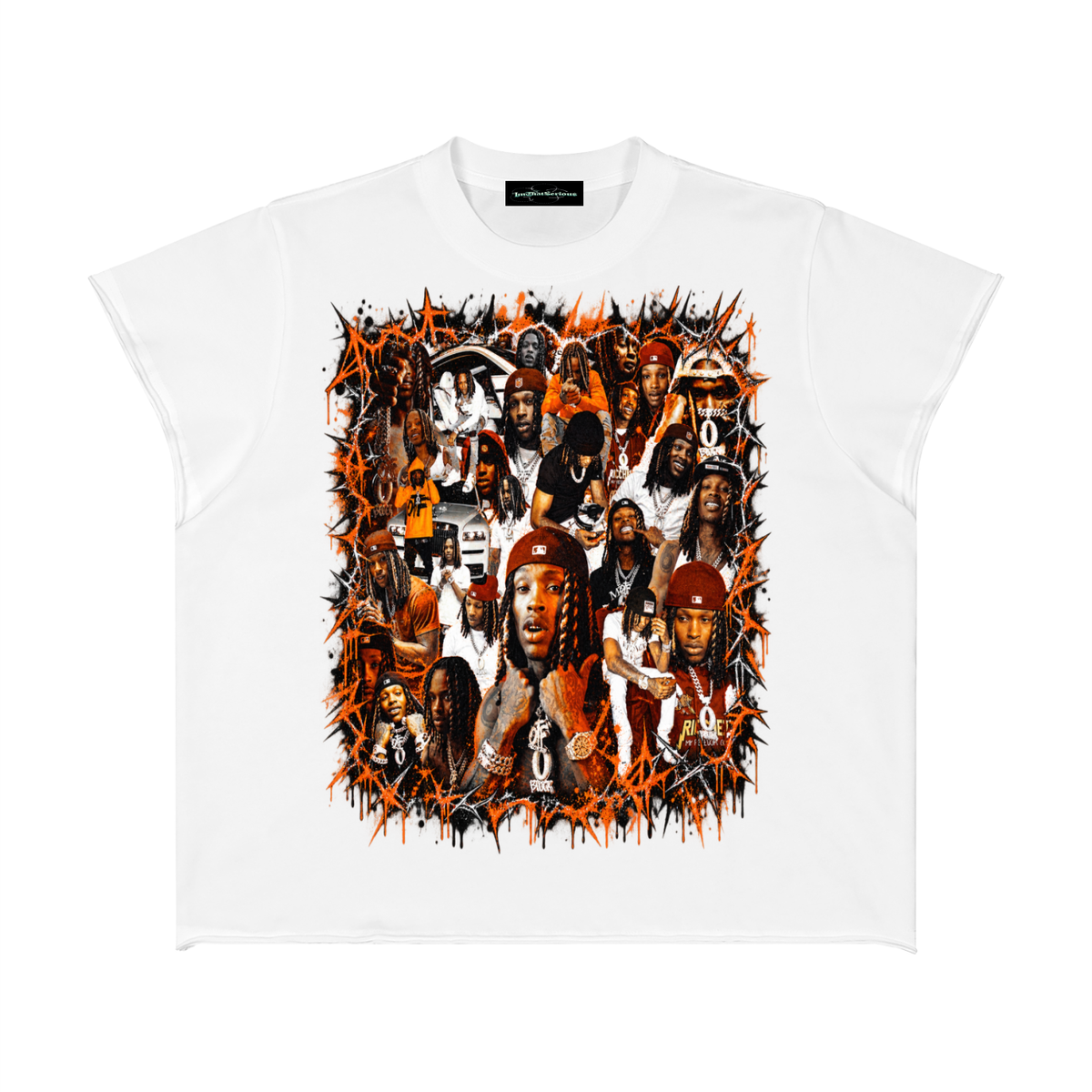Von' Boxy Raw Edge T-Shirt
