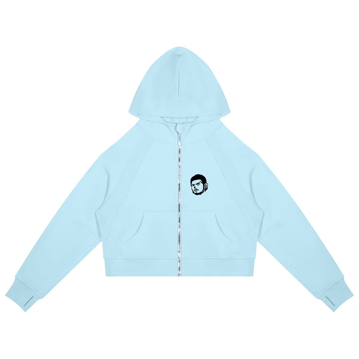 Overachievers Club' Cropped Zip-Through Hoodie & Sweatpants