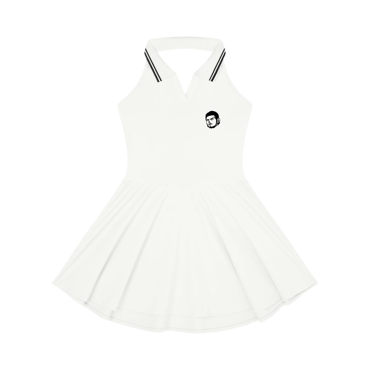 Women's Collared Halter A-Line Tennis Dress