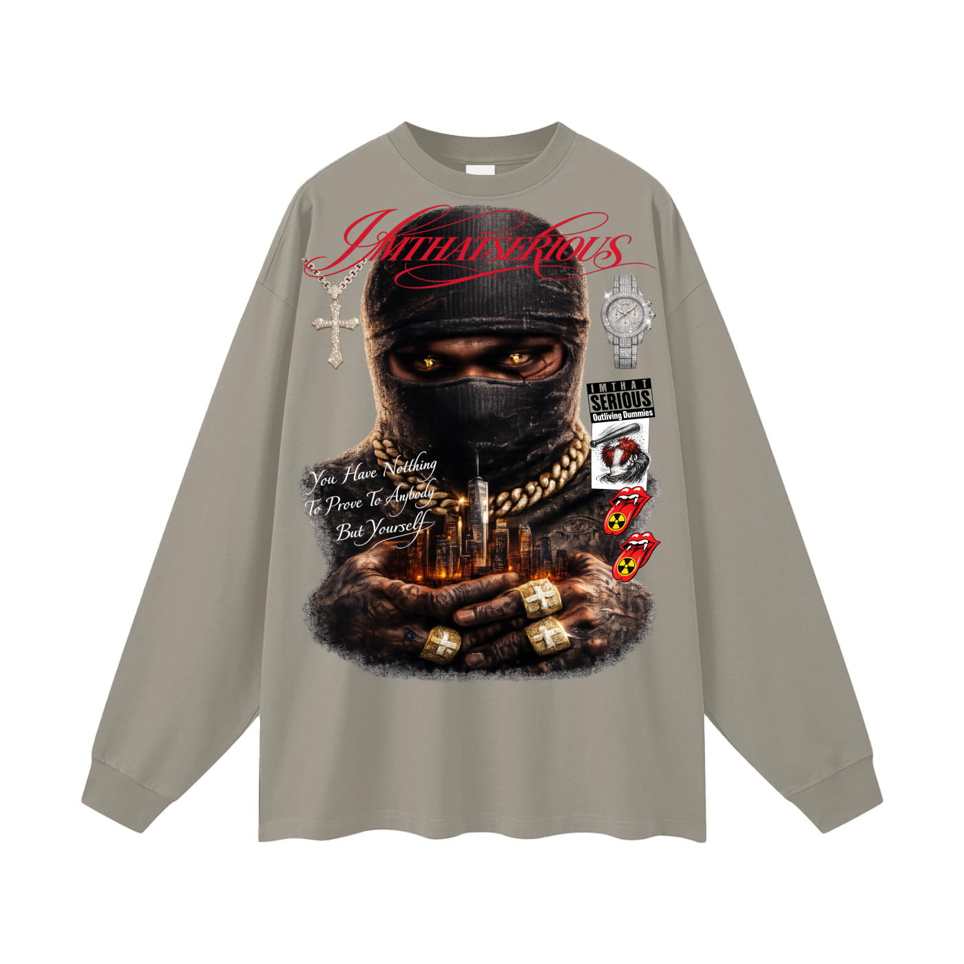 Oversized Unisex Long Sleeve T-Shirt