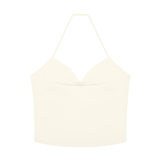 Women's Ruched Halter Yoga Tank Top